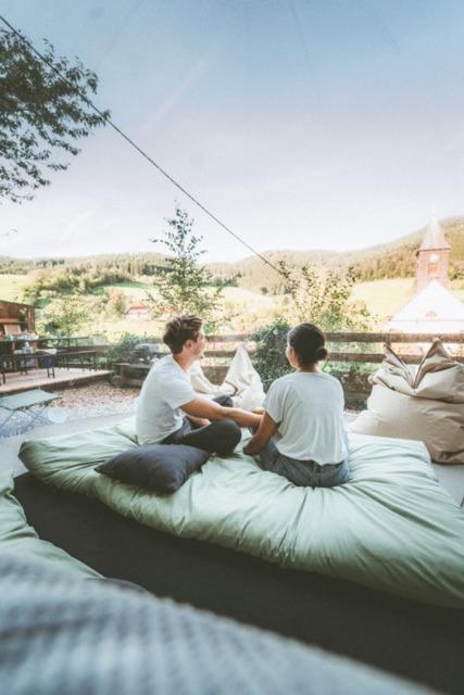 Living Timeless- Bubble Tent Elzach Inklusive Hot Tube Badefass- Schlafen Unterm Sternenhimmel Esterno foto