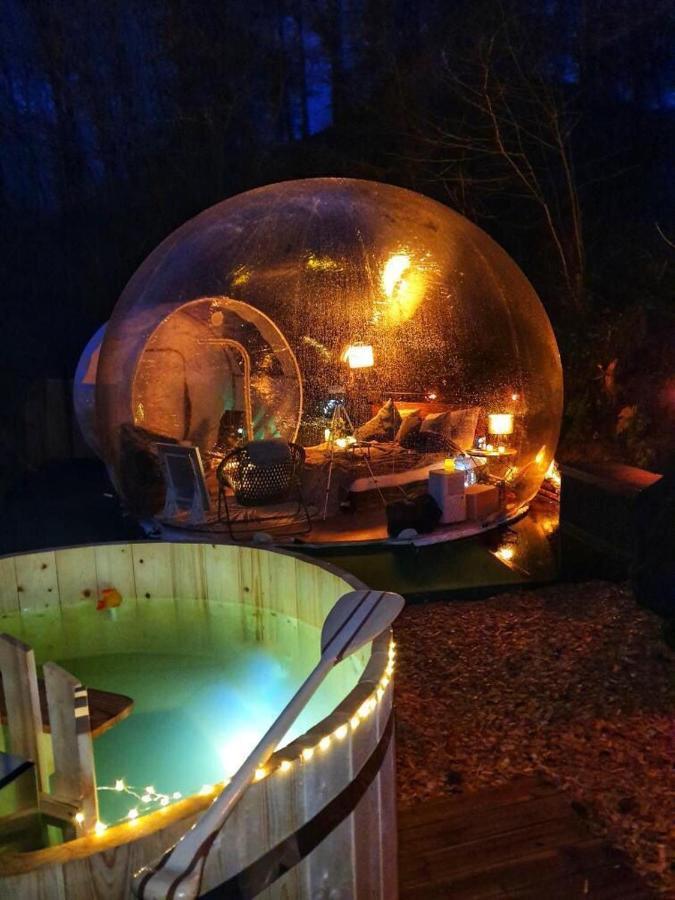 Living Timeless- Bubble Tent Elzach Inklusive Hot Tube Badefass- Schlafen Unterm Sternenhimmel Esterno foto
