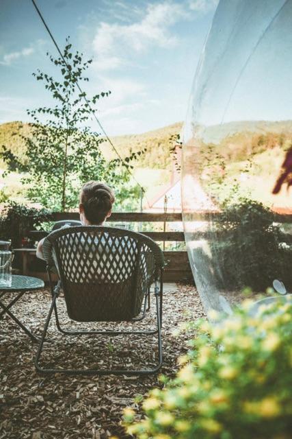Living Timeless- Bubble Tent Elzach Inklusive Hot Tube Badefass- Schlafen Unterm Sternenhimmel Esterno foto