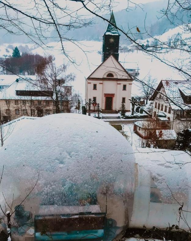 Living Timeless- Bubble Tent Elzach Inklusive Hot Tube Badefass- Schlafen Unterm Sternenhimmel Esterno foto