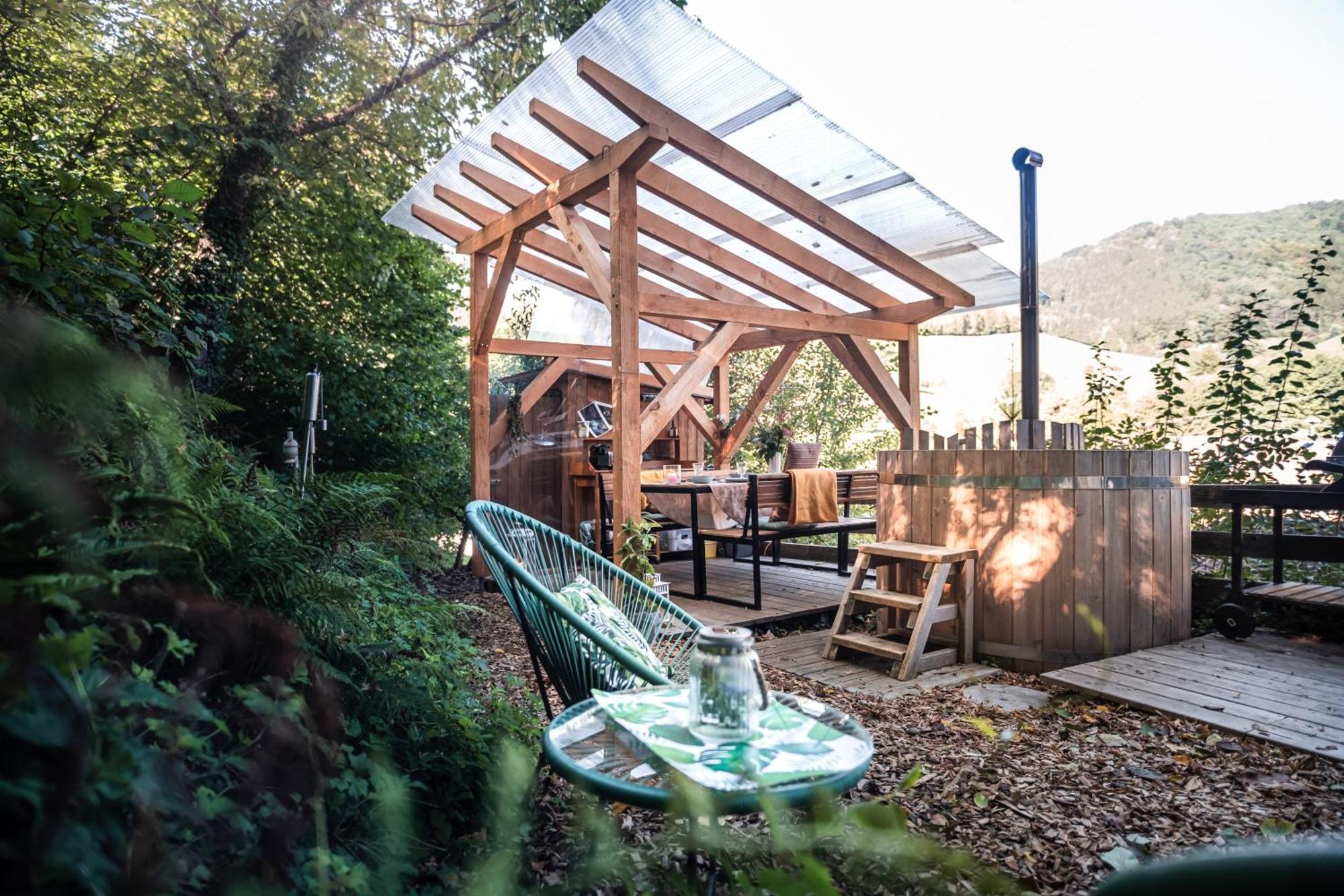 Living Timeless- Bubble Tent Elzach Inklusive Hot Tube Badefass- Schlafen Unterm Sternenhimmel Esterno foto